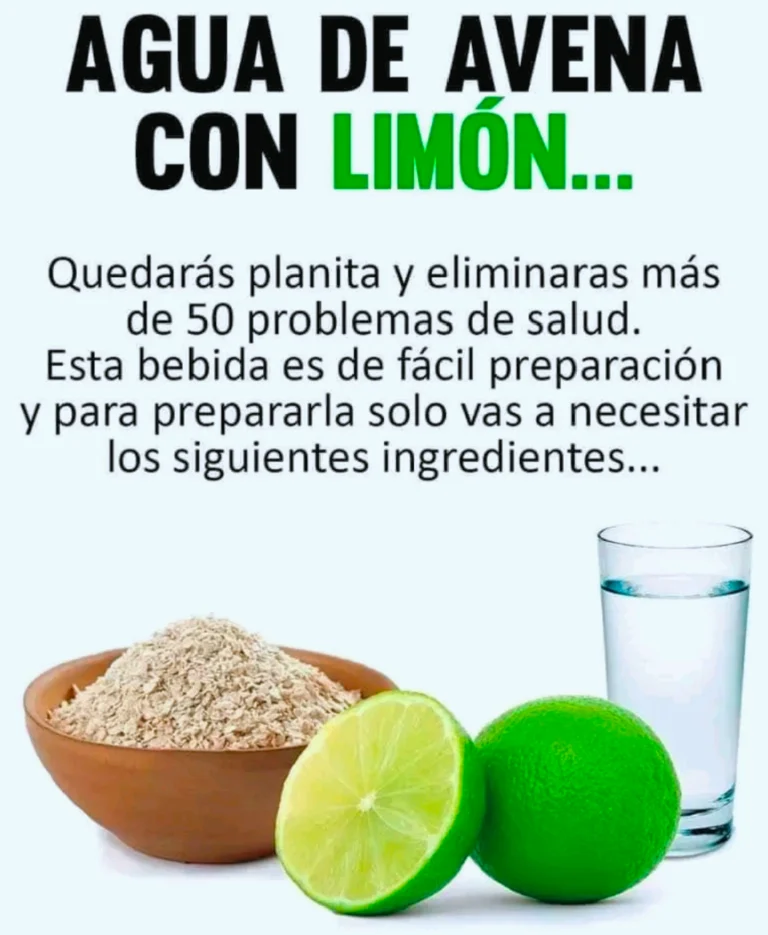 Agua de avena con limón y quedaras planita en 7 días.